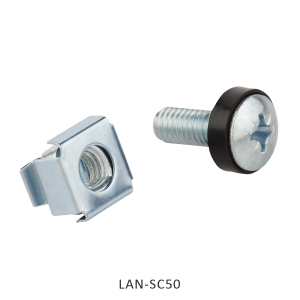 Mounting kit: cage nut, screw bolt and washer